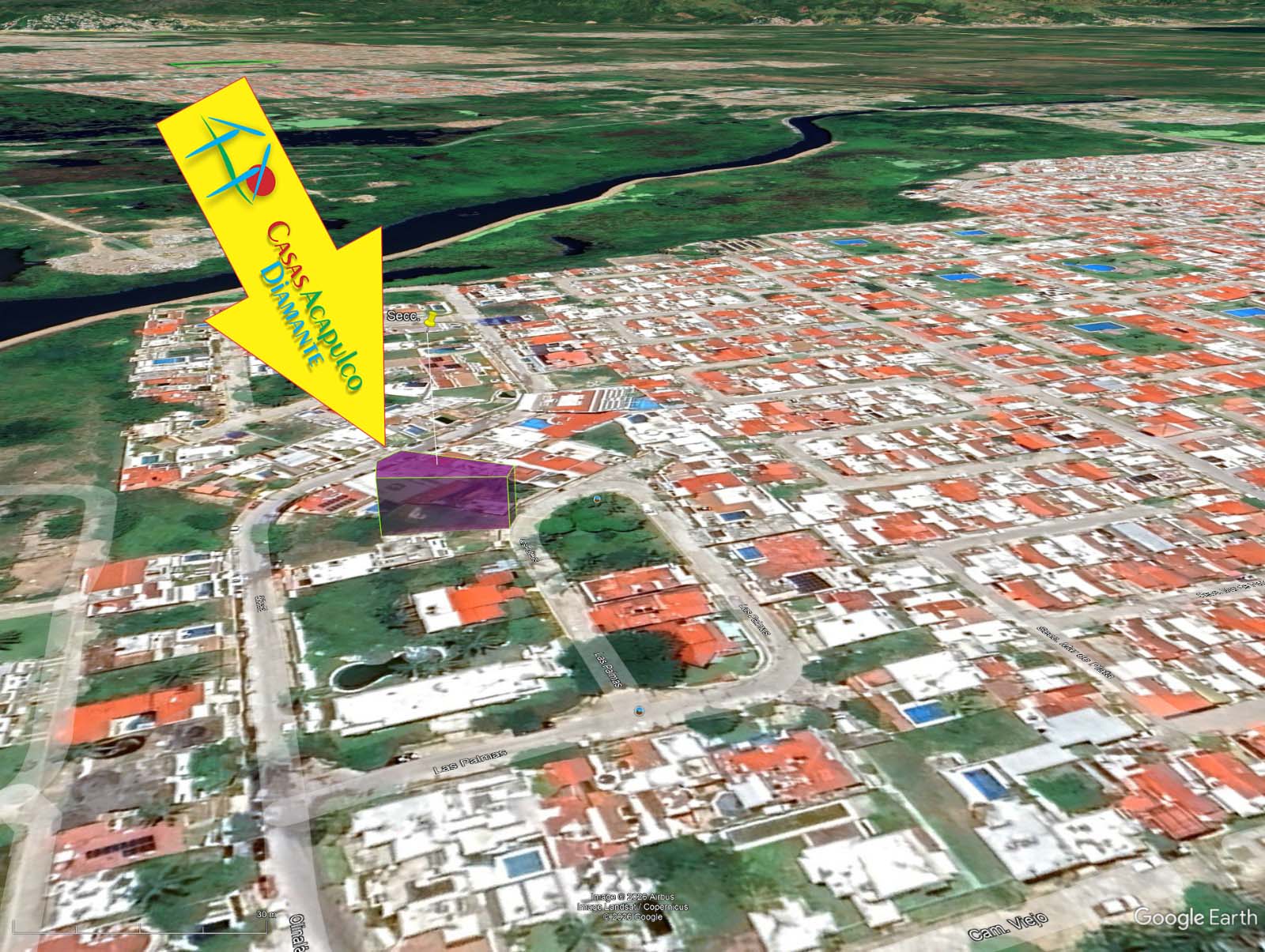 Terreno Olinalá Princesa Lote 91 2da sección - Ubicación satelital 4